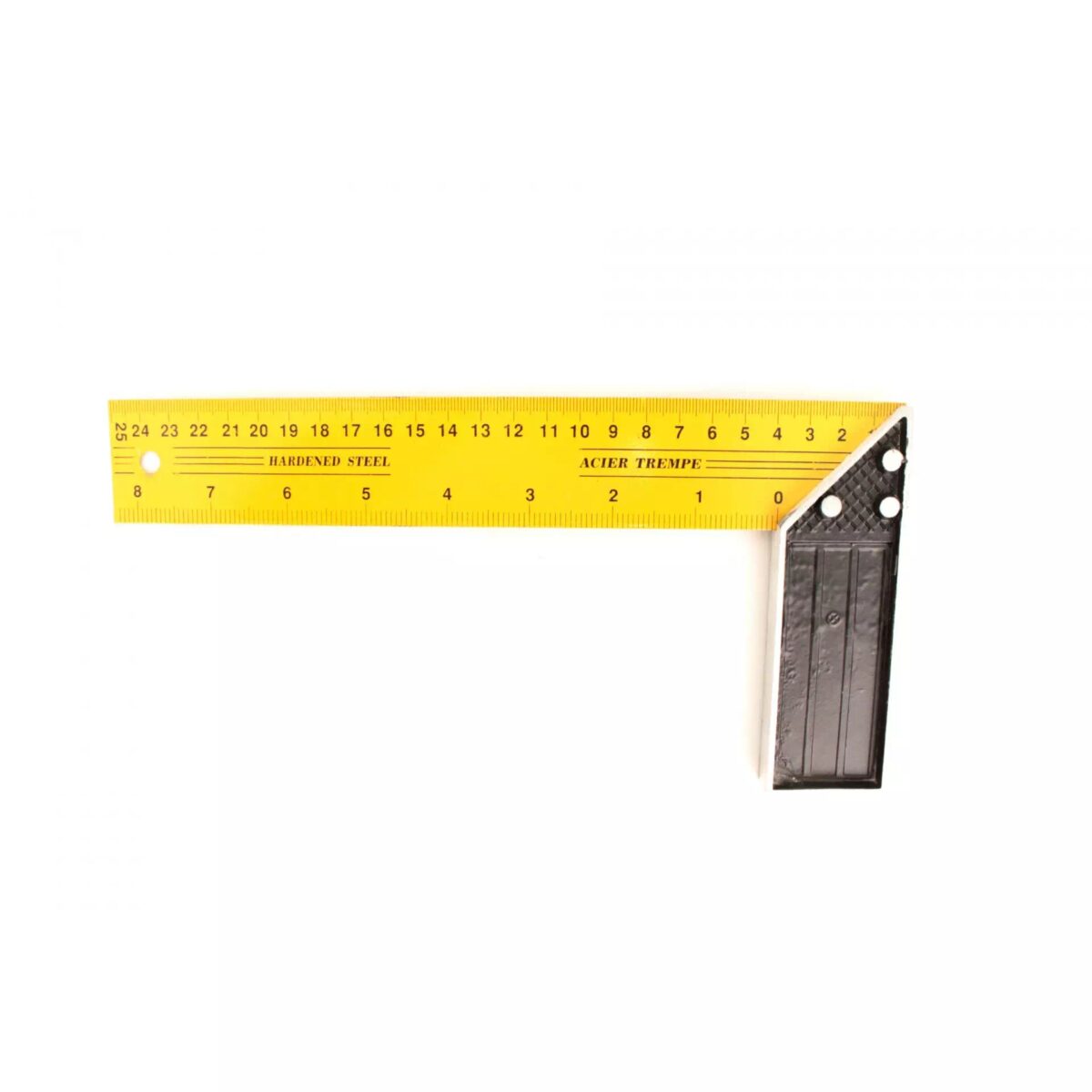 25 cm Sertleştirilmiş Çelik Gönye - Görsel 2