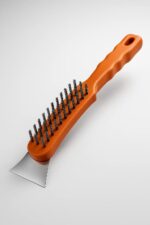 Miraç Spatulalı Çelik Tel Fırça - Turuncu Saplı - Görsel 2