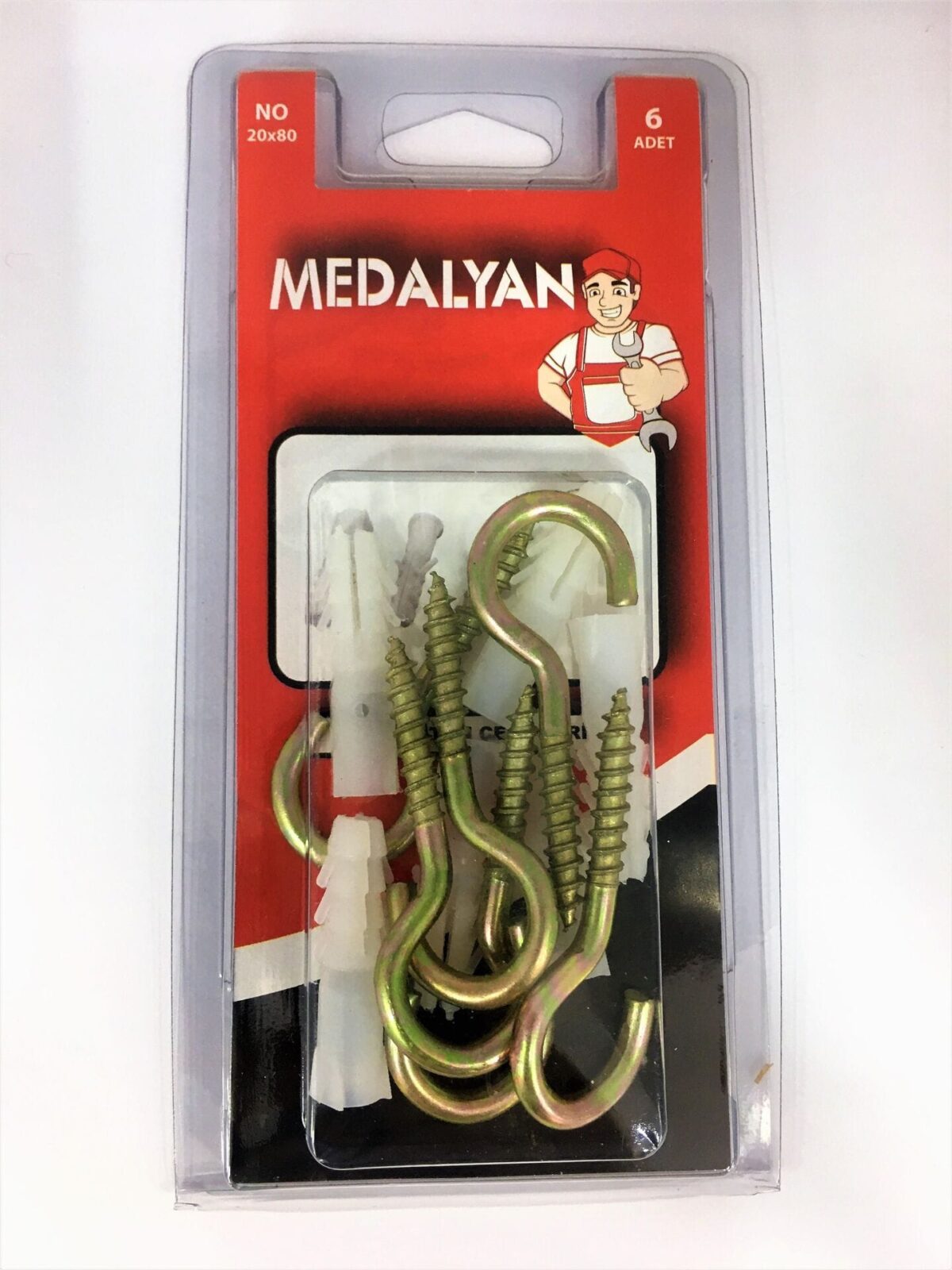 Medalyan 20x80 mm Piton Kanca ve Dübel Seti 6 Adet - Görsel 2