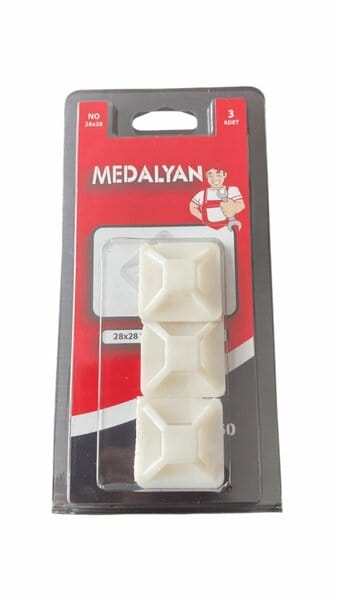 Medalyan 28x28 Yapışkanlı Kroşe 3 Adet