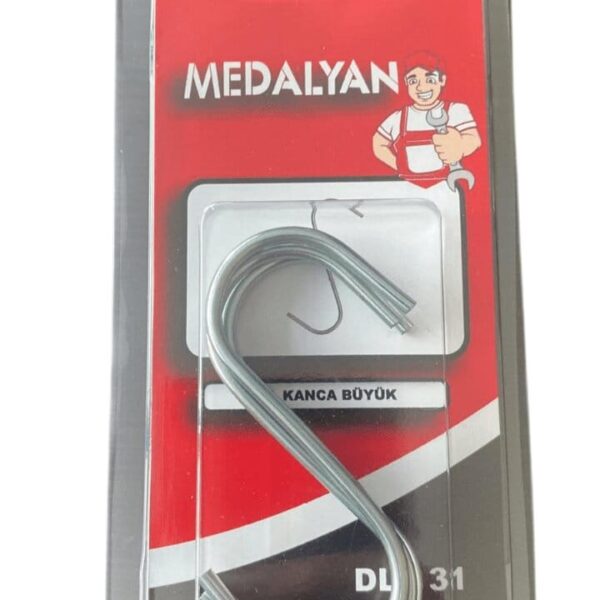 Medalyan No:2 Büyük S Kanca 3 Adet