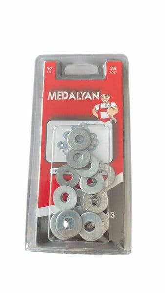 Medalyan 1/4 Metal Pul 25 Adet