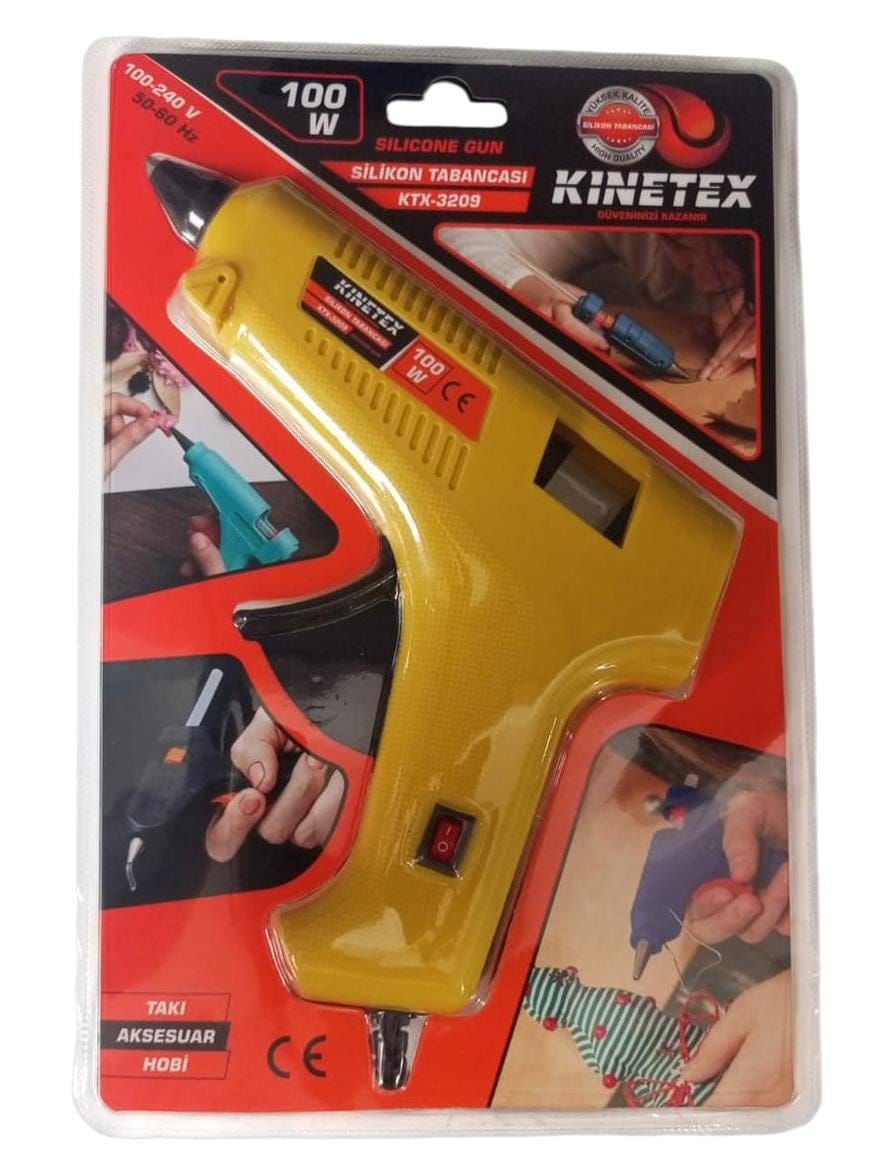 image1-3885 Kinetex 100W Silikon Tabancası KTX-3209 Sarı - Görsel 1
