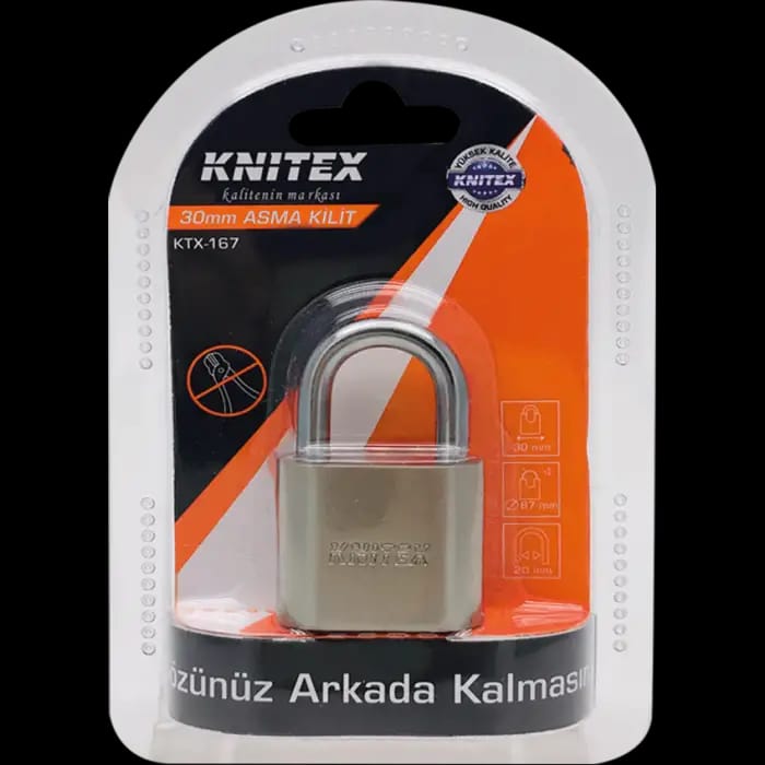 image1-3889 Knıtex KTX-167 30 mm Asma Kilit - Görsel 1