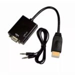 ROSE RC-659 HDMI to VGA Ses Destekli Dönüştürücü - Siyah - Görsel 2