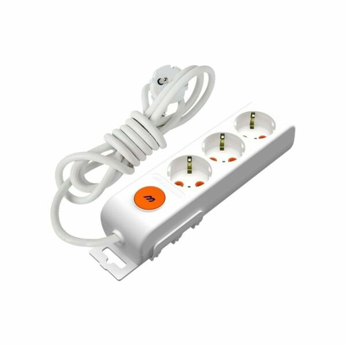 Mutlusan Ri-Tech 3'lü Topraklı Anahtarlı Grup Priz 5 Metre - Beyaz - Görsel 2