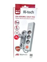 Mutlusan Ri-tech 3'lü Şok Korumalı Grup Priz 3 Metre - Görsel 2