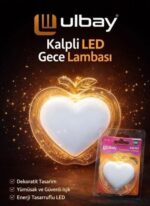 Ulbay GC16 Kalp Tasarımlı Dekoratif LED Gece Lambası - Görsel 2