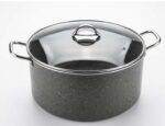 Mehtap 36 cm Gri Granit Derin Dolma Tenceresi