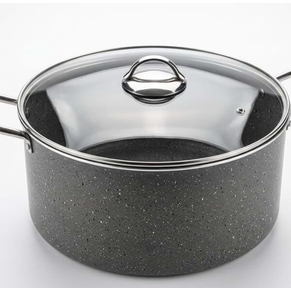 Mehtap 36 cm Gri Granit Derin Dolma Tenceresi