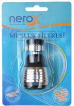 Nerox NRX-8079 Metal Hareketli Musluk Filtresi ve Başlığı