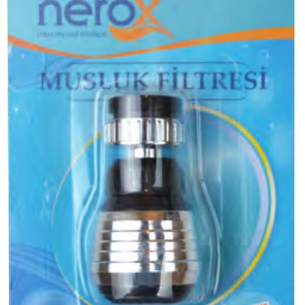 Nerox NRX-8079 Metal Hareketli Musluk Filtresi ve Başlığı