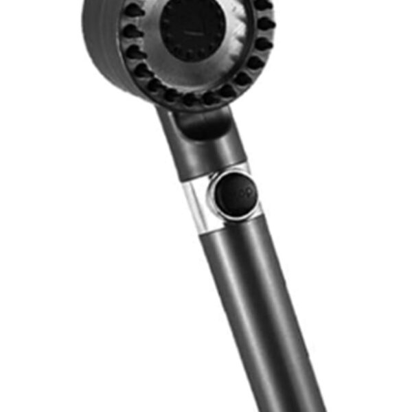 Knitex KTX-3142 Masaj Uçlu Siyah Duş Başlığı