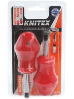 Knitex KTX-2678 Topaç 2'li Tornavida Seti - Kırmızı