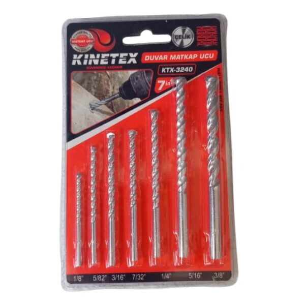 Kinetex KTX-3240 7 Parça Duvar Matkap Ucu Seti