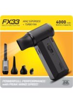 Subzero FX33 Mini Turbo Jet Fan ve Araç Süpürgesi, 4000mAh Bataryalı, Siyah - Görsel 2