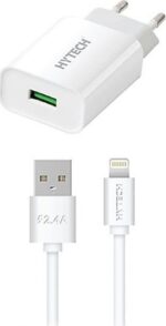 Hytech HY-XE26L Lightning USB Kablolu Şarj Adaptörü ve Kablo Seti - Beyaz - Görsel 2