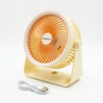Princo PR-368X 5 Kademeli Şarjlı Masaüstü ve Duvar Tipi LED Fan