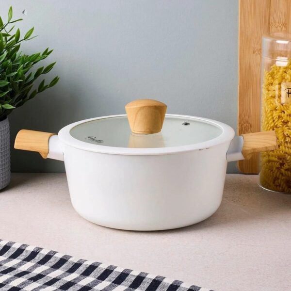 Perotti Danish Cook Bej Seramik Derin Tencere 20 cm