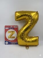 Z Harfi Folyo Balon 76 cm Altın Renk