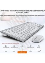 Blic BKB-13 2.4G Bluetooth Kablosuz Klavye ve Mouse Seti Beyaz