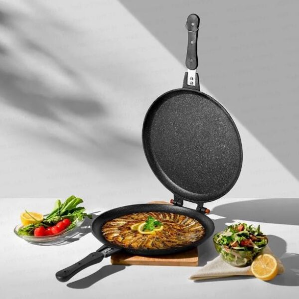 Nehir Döküm 30 Cm Balık Ve Börek Tavası Siyah