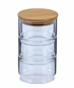 3 Katlı Cam Saklama Kabı Seti 4 Parça 200 ML