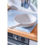 Acar Ultimate İndüksiyonlu Pro Dövme 28 cm Wok Tava Beyaz