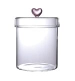Perotti Hearts 750 ml Borosilikat Cam Kavanoz 10x12 cm