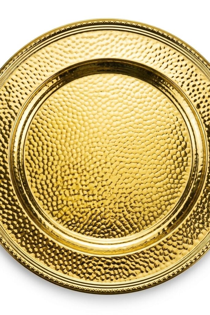Dövme Görünümlü 33 cm Gold Supla Paslanmaz Çelik