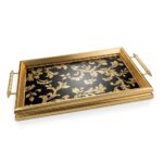 Kosova 814 Lüx Gold Dikdörtgen Sunum Tepsisi 50x31 cm