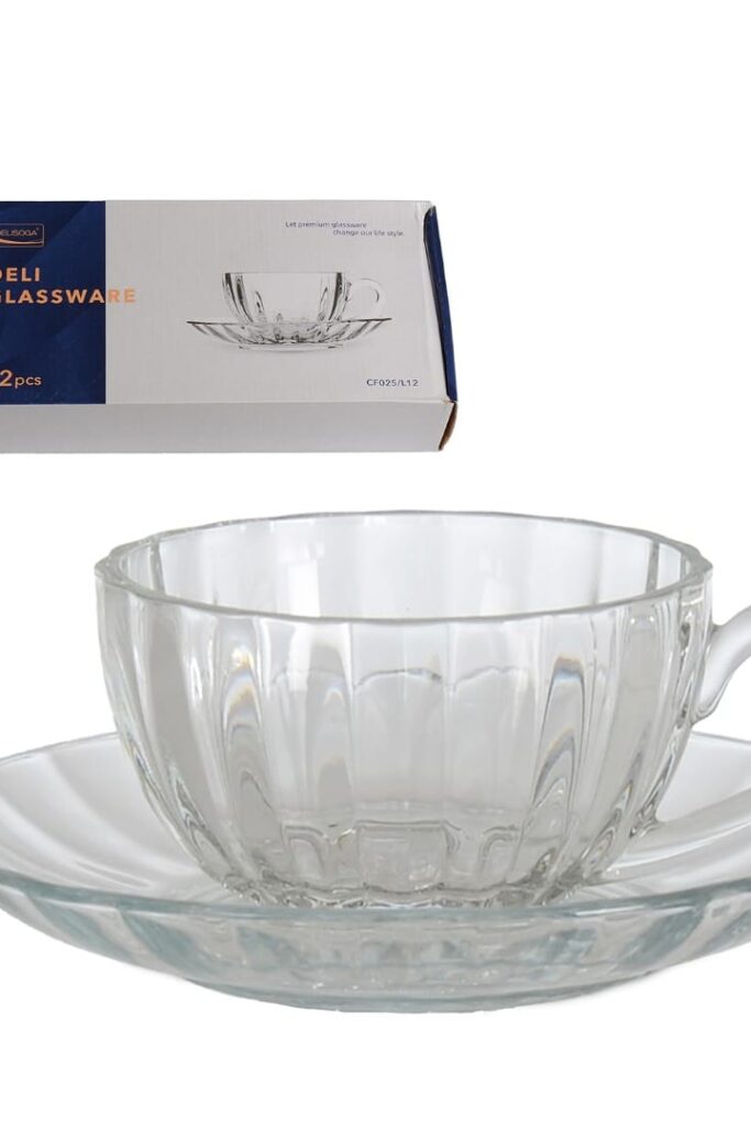 Delisoga CF025/L12 6 Kişilik Cam Çay Seti 12 Parça 170 ml