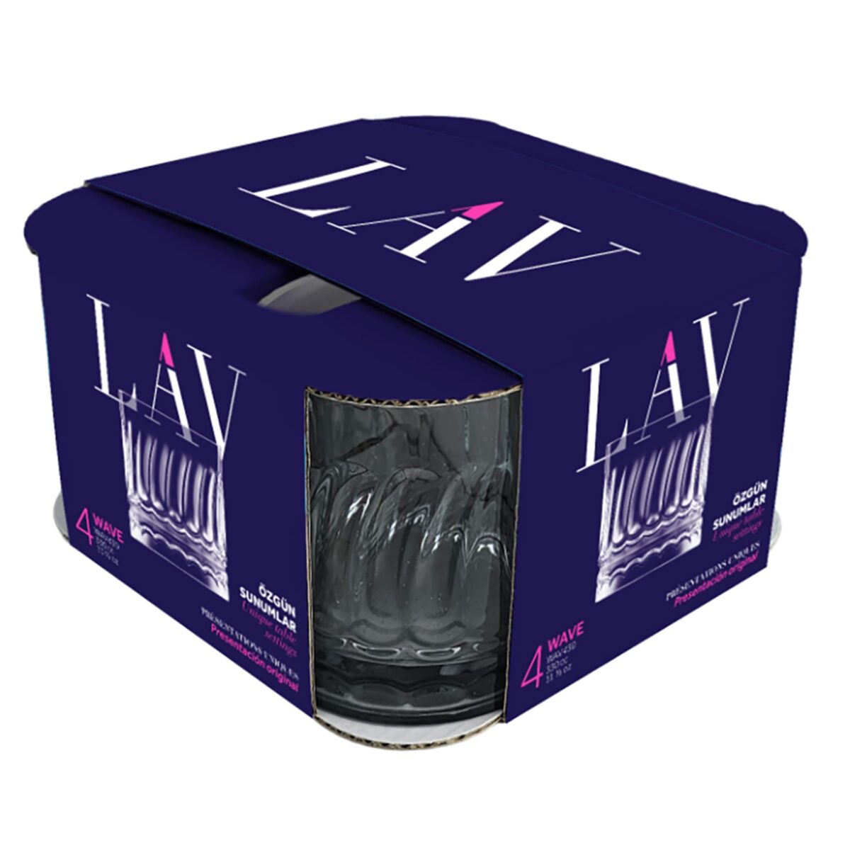 Lav Wave 4'lü Meşrubat Bardağı 330cc