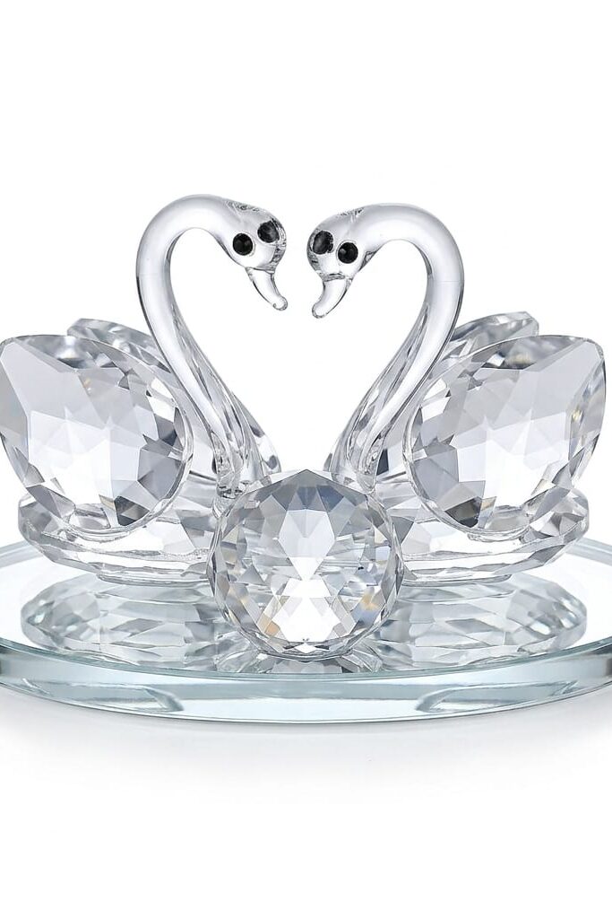 Kristal Dekor 2'li Kuğu Figürü SDH-1561