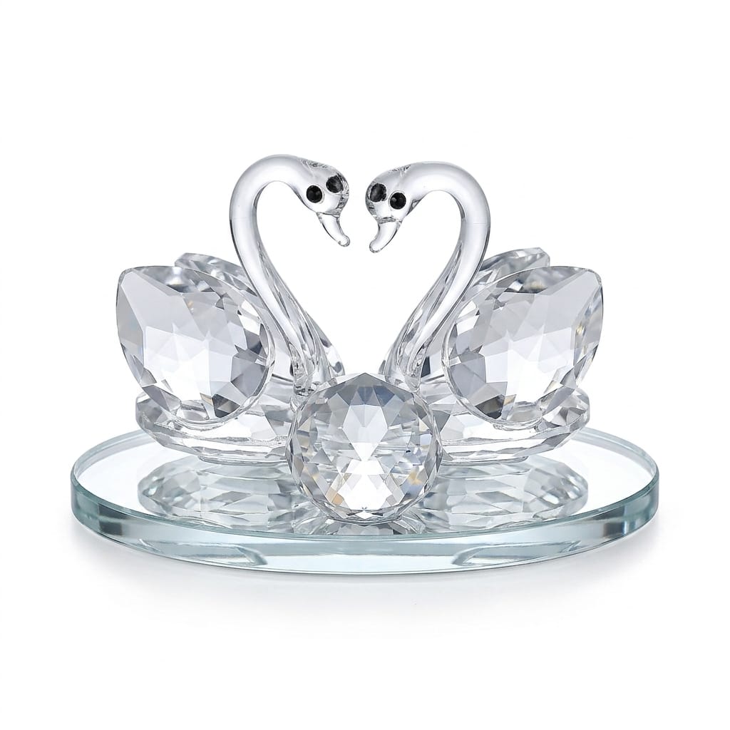 Kristal Dekor 2'li Kuğu Figürü SDH-1561