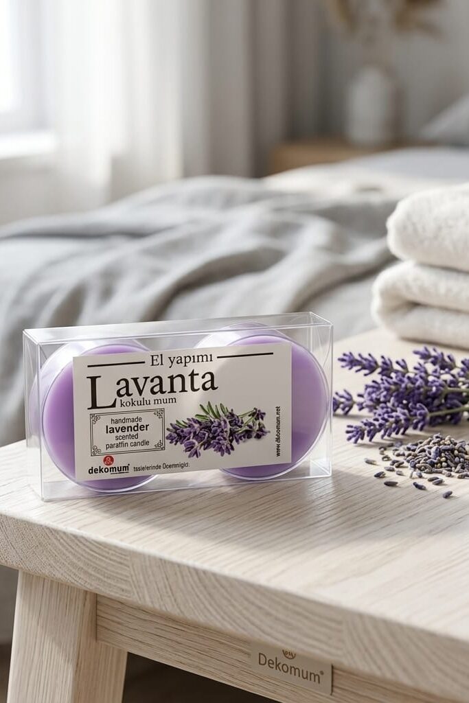 Dekomum 2'li Lavanta Kokulu Kapsül Mum Seti