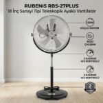 Rubenis 18" Sanayi Tipi Teleskopik Vantilatör RBS-27PLUS
