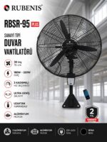 Rubenis RBSR-95 Plus 30 İnç Sanayi Tipi Duvar Vantilatörü