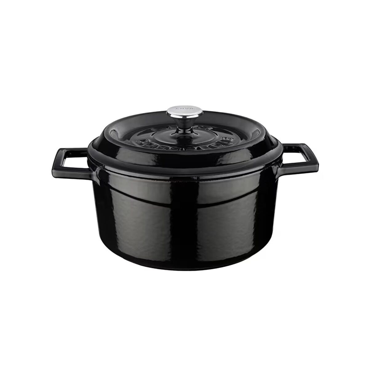 Lava Döküm Yuvarlak Tencere Trendy 20 cm Siyah