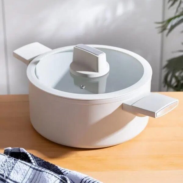 Acar Ultimate Pro Dövme Seramik Tencere Krem 26 cm 5.6 lt