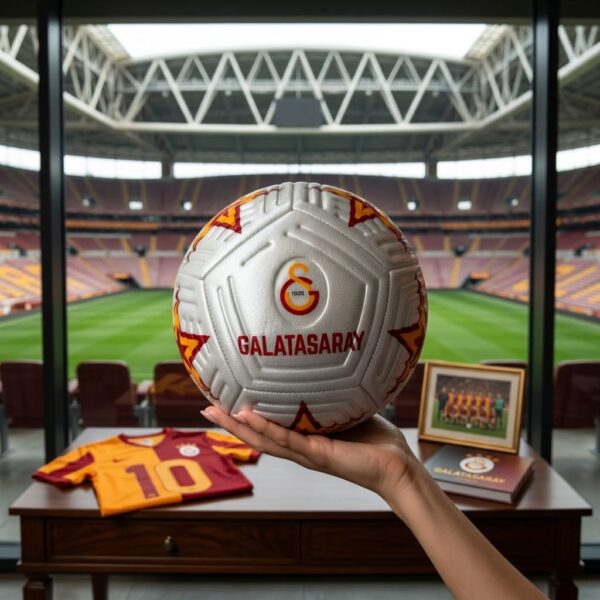 Galatasaray Lisanslı Futbol Topu GS Logolu Maç Topu