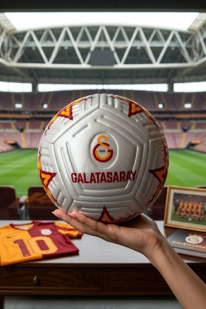 Galatasaray Lisanslı Futbol Topu GS Logolu Maç Topu