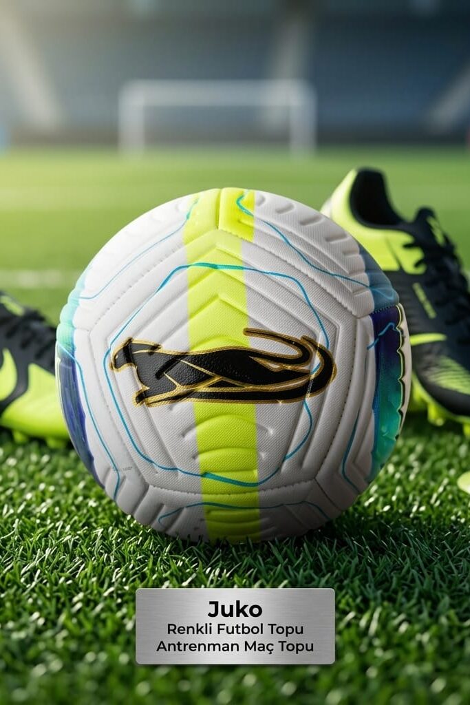 Juko Renkli Futbol Topu Antrenman Maç Topu