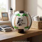 Voleybol Topu Antrenman ve Maç Topu Siyah Desenli