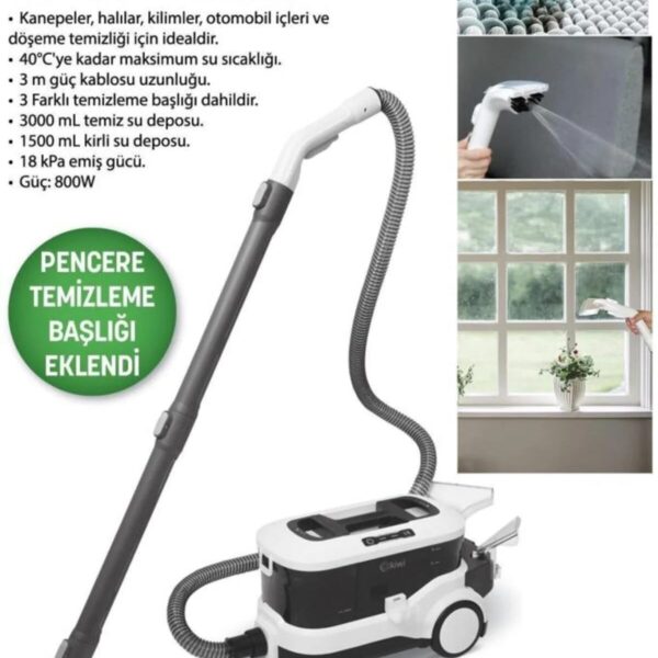 Kiwi KCC 4325W 800W Vakumlu Koltuk ve Halı Yıkama Makinesi