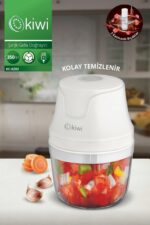 Kiwi KC8203 Şarjlı Gıda Doğrayıcı 350 ml 3 Bıçaklı El Blenderı