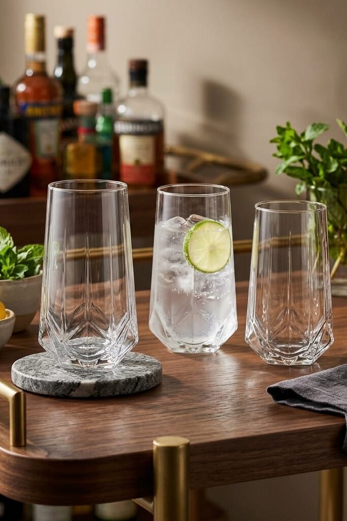LAV Valeria Cam Meşrubat Bardağı 3'lü 460 ml