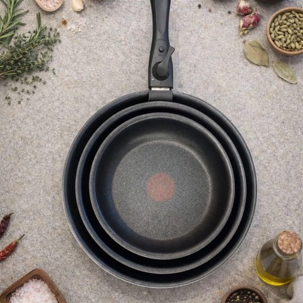 AROW Cookmate Siyah Granit 3'lü Tava Seti Çıkarılabilir Saplı TR-7129
