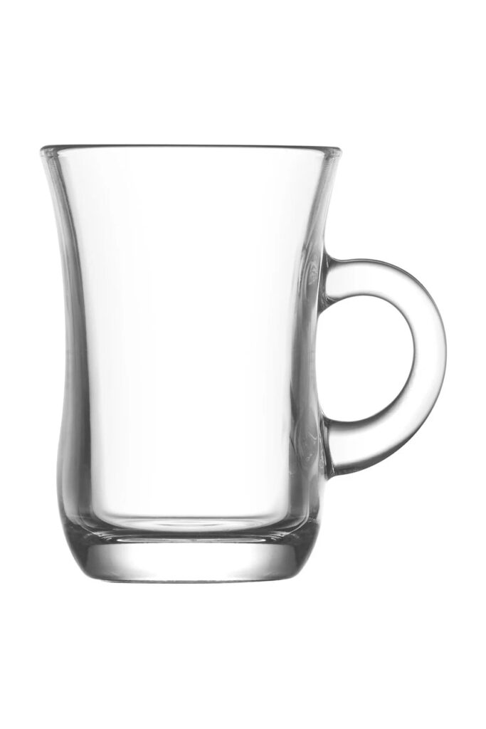 LAV Yudum 6 Kişilik Kulplu Çay Bardağı 95 ml