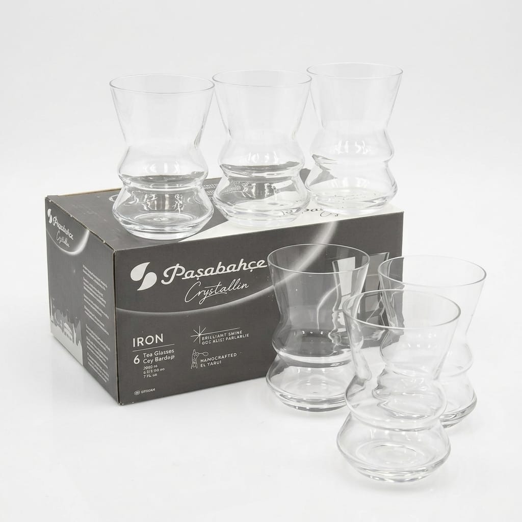 Paşabahçe 22719 Iron Kristal Çay Bardağı 200 cc 6'lı Set